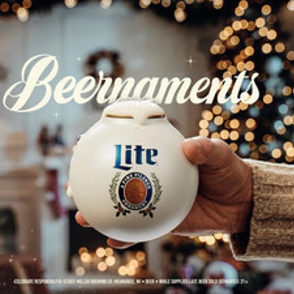 Brand New Miller Lite Beernaments